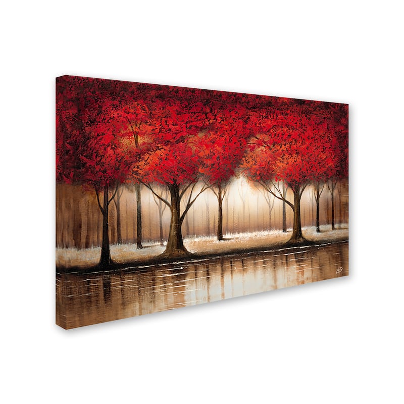Rio 'Parade of Red Trees' Gallery Wrapped Canvas Wall Art