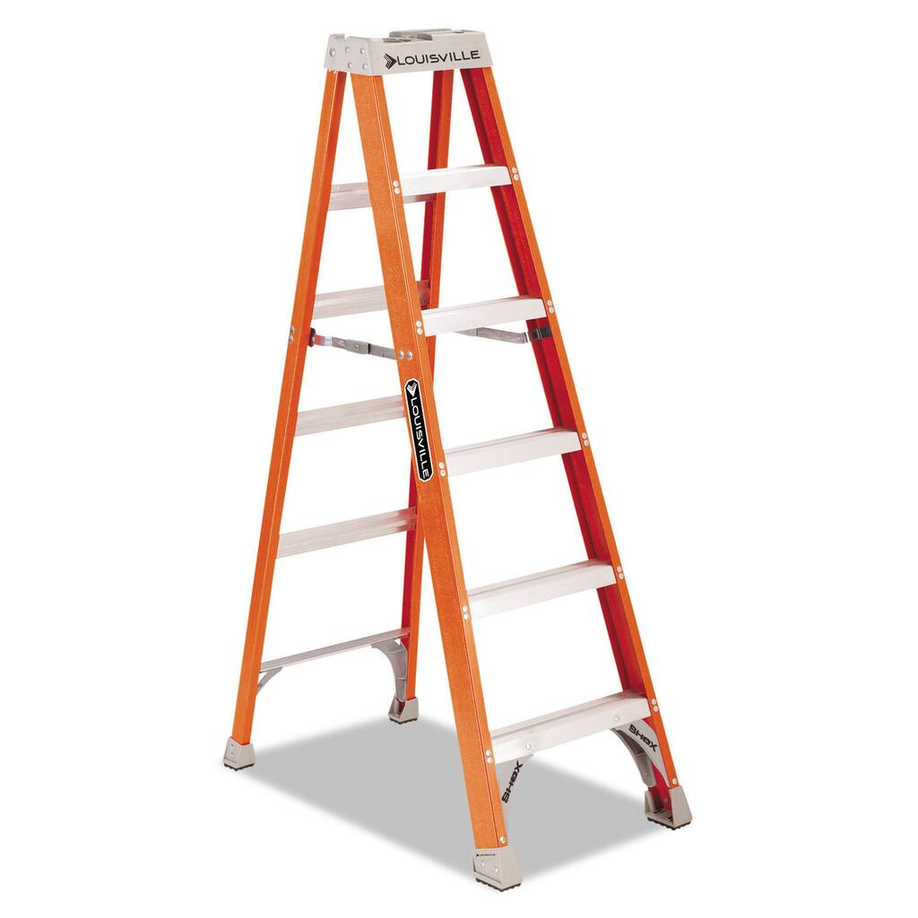 Louisville Fiberglass Heavy Duty Orange Step Ladder