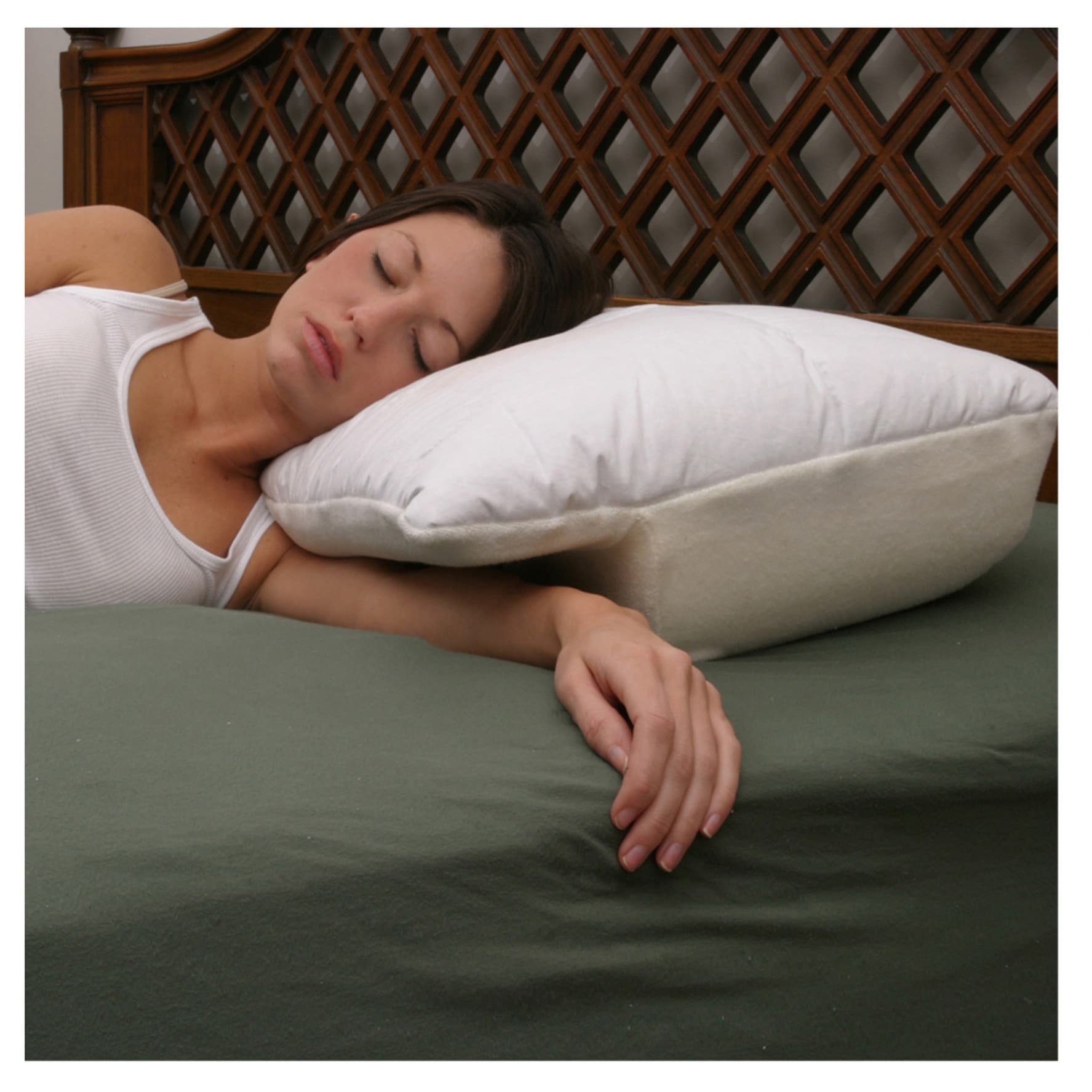  Better Sleep Pillow Gel Fiber Pillow - Patented Arm-Tunnel  Design Improves Hand And Arm Circulation - Neck Pain Relief - Perfect Side  And Stomach Sleeper Pillow - Bed Pillow, White 