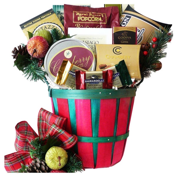 Gourmet Greetings Christmas Holiday Gift Basket With Smoked Salmon Free Shipping Today Com 10316177