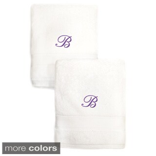 Copper Grove HamlingAuthentic Hotel Personalized His and Hers Turkish Cotton Hand Towels (Set of 2) - White