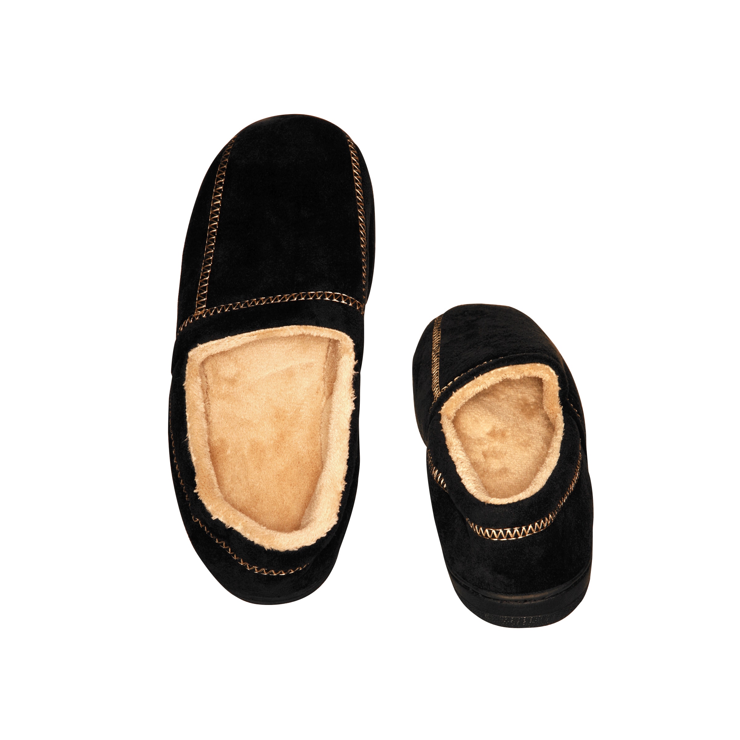 mens memory foam moccasin slippers