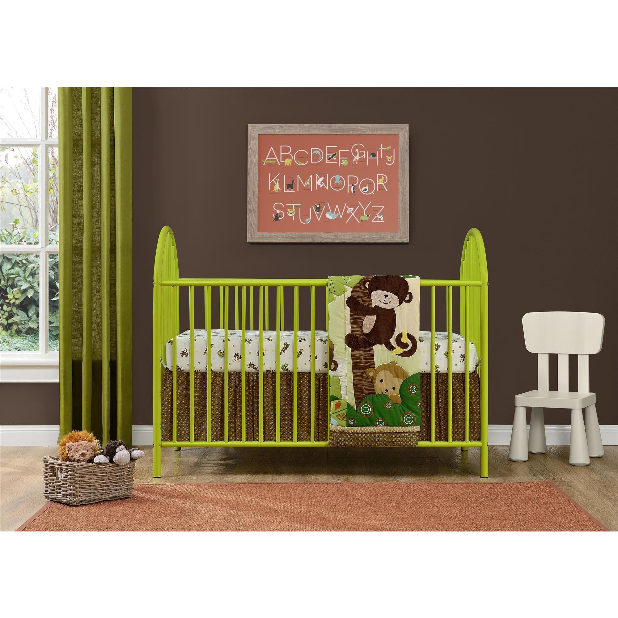 Shop Ameriwood Home Adjustable Lime Green Metal Crib By Cosco