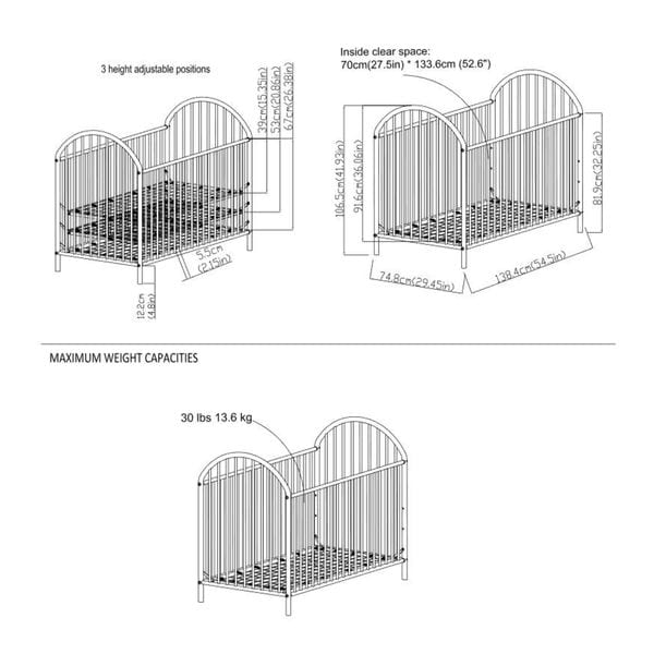 Cosco hotsell metal crib