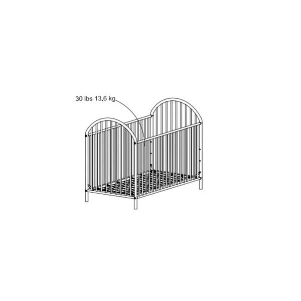Ameriwood Home Adjustable Pink Metal Crib by Cosco Bed Bath Beyond 10317669
