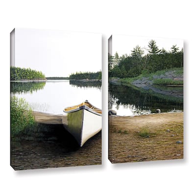 ArtWall Ken Kirsh 'Silent Retreat 1' 2 Piece Gallery-wrapped Canvas Set