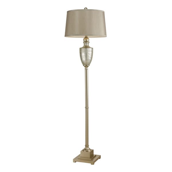 Dimond Elmira Antique Mercury Glass Silver Floor Lamp