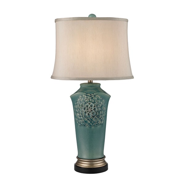 Dimond Organic Flowers Seafoam Table Lamp