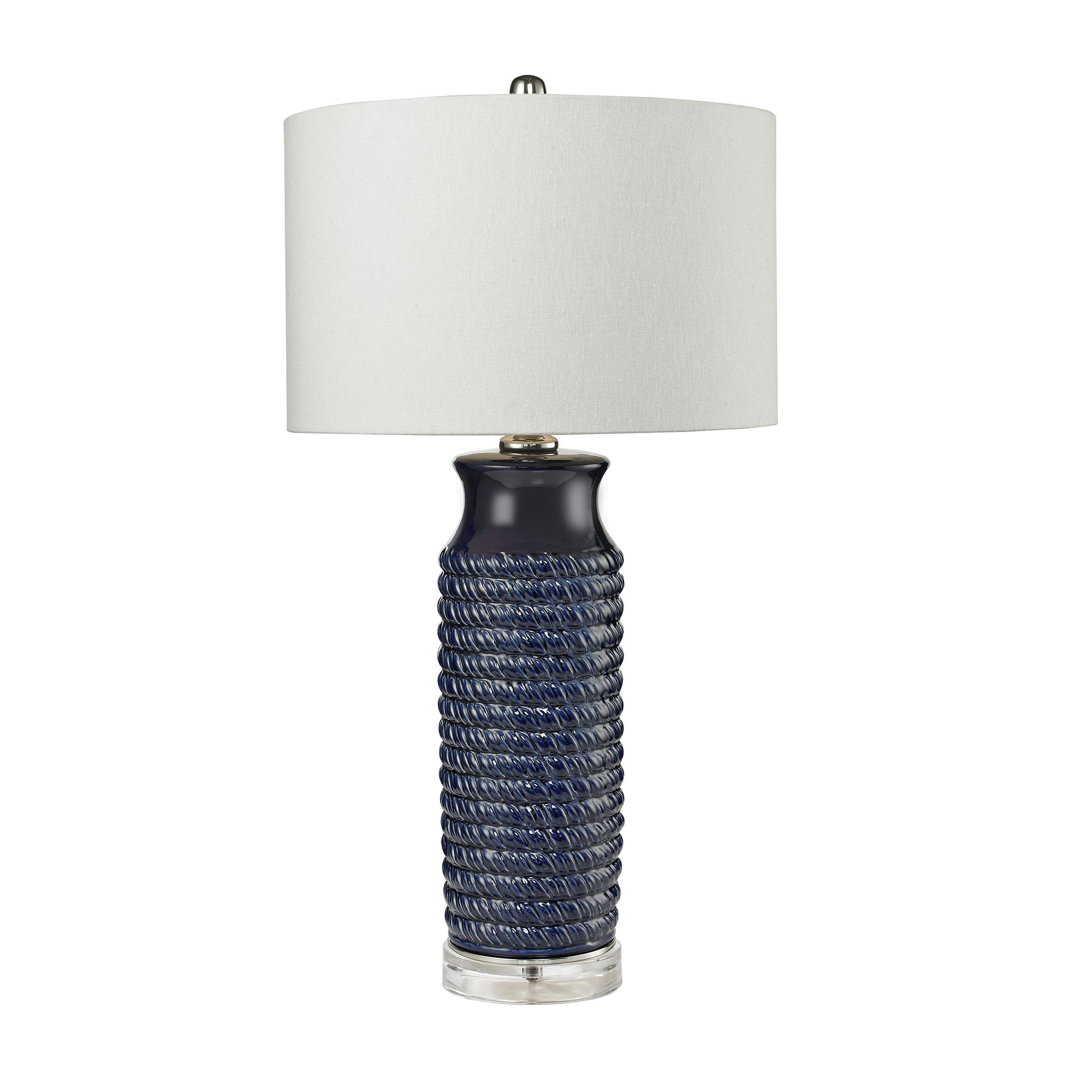 Dimond Lighting Wrapped Rope Navy Blue Table Lamp