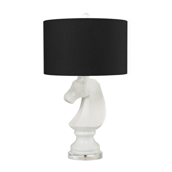 Dimond Knight Gloss White Table Lamp