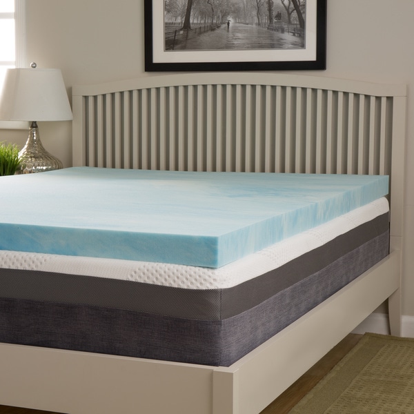 Slumber Solutions Gel Highloft 2 inch Memory Foam Mattress Topper with