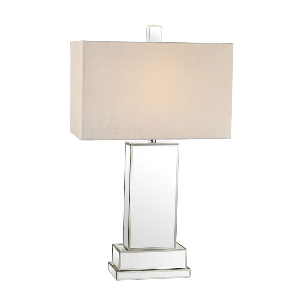 Dimond Mirror Block Table Lamp
