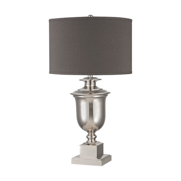 Dimond Spun Metal Grey Shade Lamp