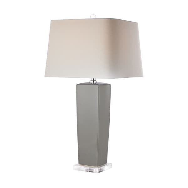 Dimond Tapered Grey Ceramic Lamp