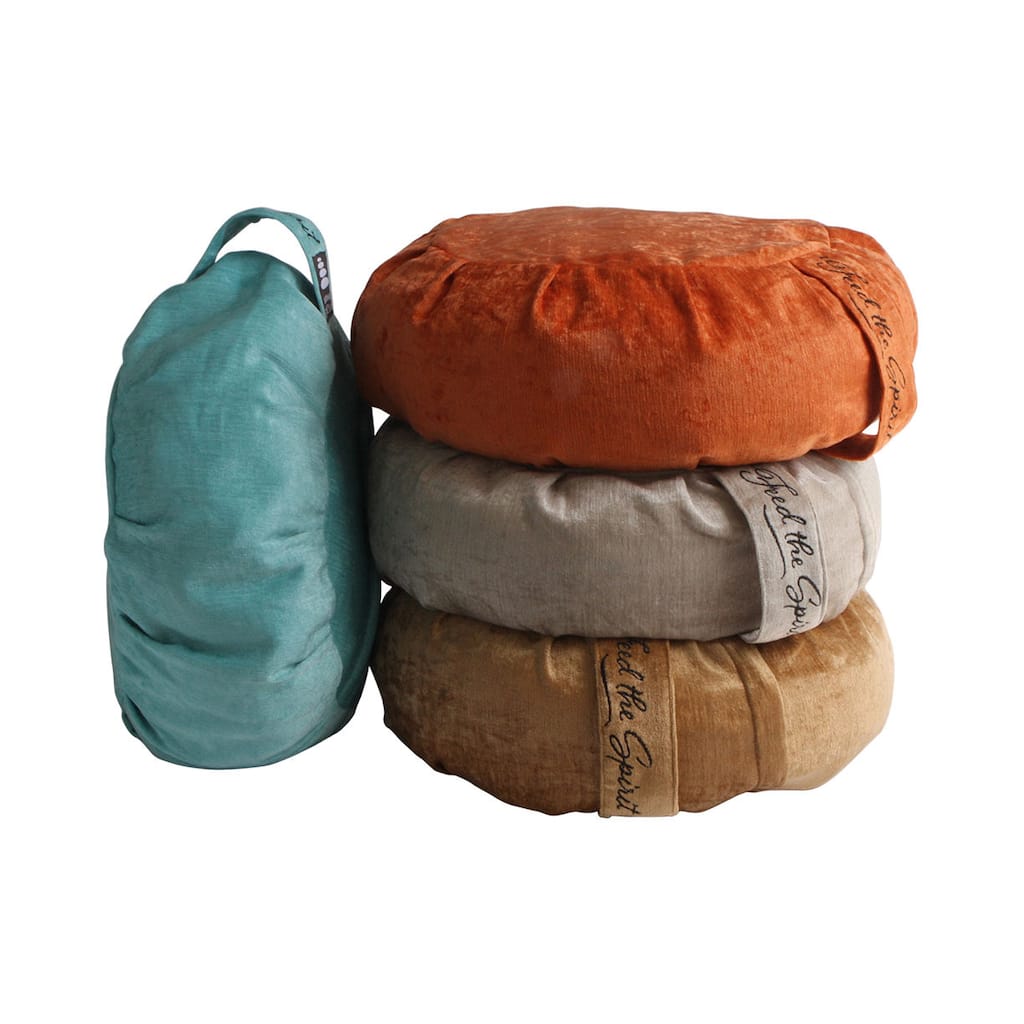 Handmade Chenille Zafu Cushion (India)