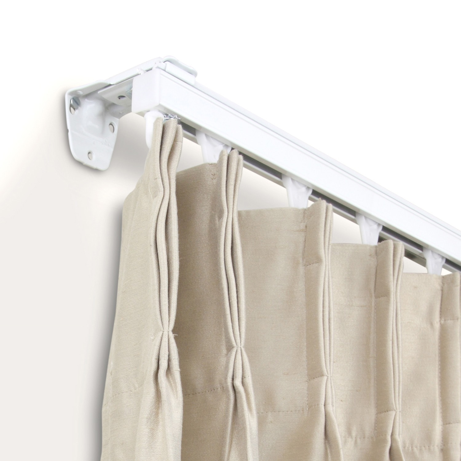 Shop Instyledesign Heavy Duty White Wall Or Ceiling Curtain Track