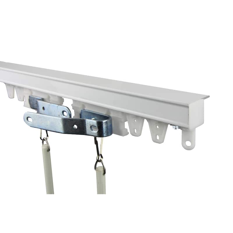 InStyleDesign Heavy Duty White Ceiling Curtain Track / Room Divider