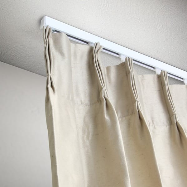 Shop Instyledesign Heavy Duty White Ceiling Curtain Track Room