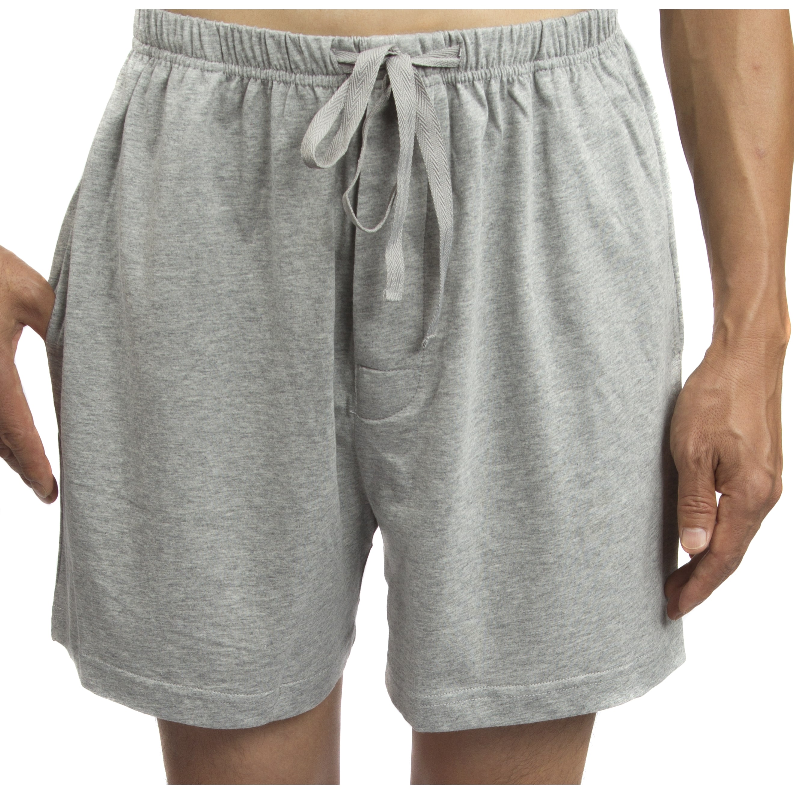 men's cotton jersey shorts with pockets