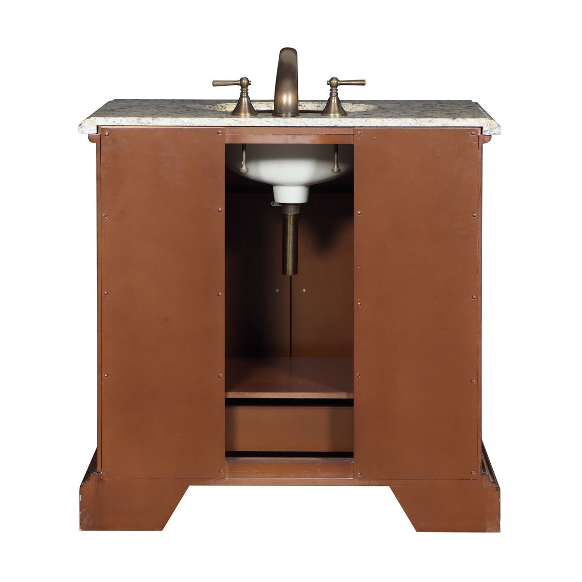 Silkroad Exclusive 36-inch Venetian Gold Granite Stone Top