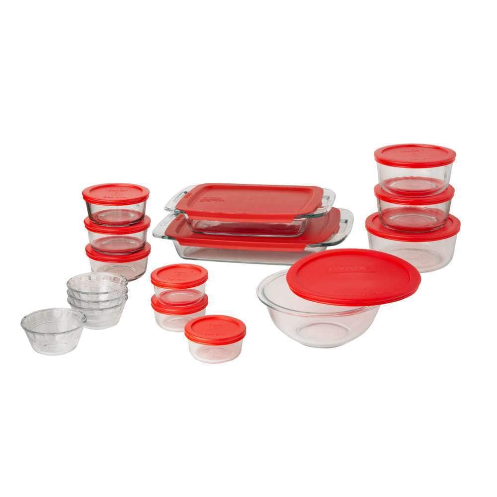 Pyrex 28-Piece Prep Bake and Store set