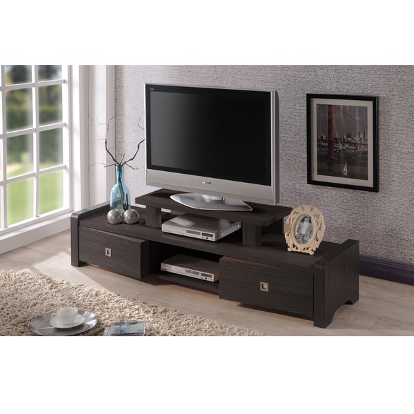 Shop Madeline 59Inch Modern and Contemporary Dark Brown Entertainment