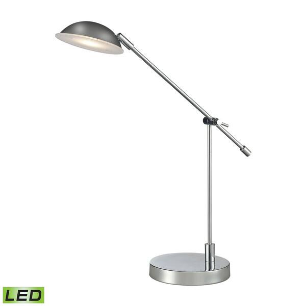 Shop Dimond Alban Adjus LED Polished Chrome Desk Lamp Free Shipping
