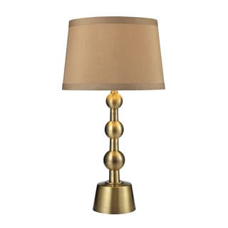 Dimond Montpelier Aged Brass-light Taupe Shade Table Lamp