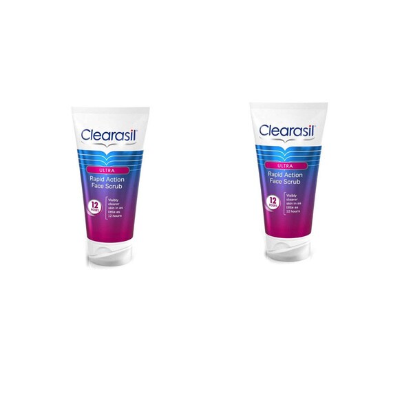 Clearasil Ultra Rapid Action Acne Treatment 5 ounce Face Scrub Pack of 2 43b871d5 d634 4f5f a877 14cd48fd164e_600