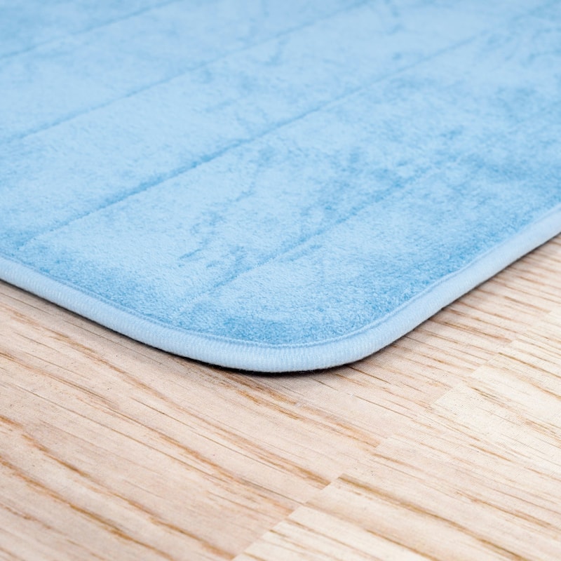 Bathroom Rugs - 2-Piece Memory Foam Bath Mats with Microfiber Top by Windsor Home