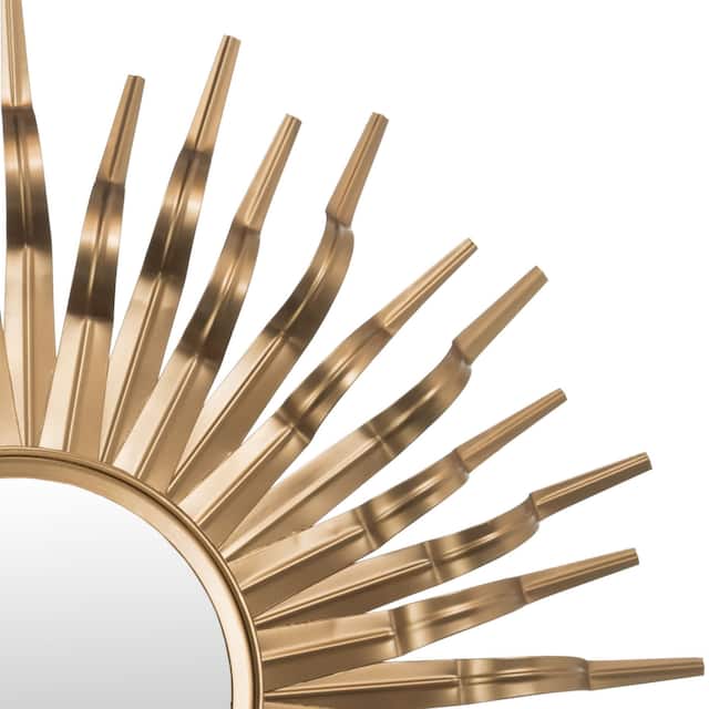 SAFAVIEH Handmade Art Gold Sunburst 36-inch Decorative Mirror - 36" x 36" x 1.5"