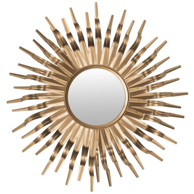 SAFAVIEH Handmade Art Gold Sunburst 36-inch Decorative Mirror - 36" x 36" x 1.5"