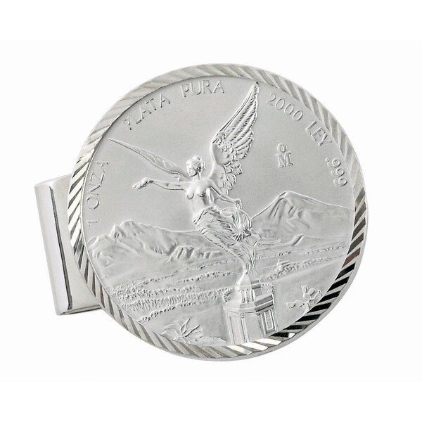 American Coin Treasures Sterling Silver Mexican Libertad 1 American Coin Treasures Sterling Silver Mexican Libertad 1 Ounce Diamond Cut Money