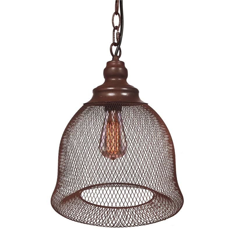 Hazel 1-light Rusty Steel Edison Pendant