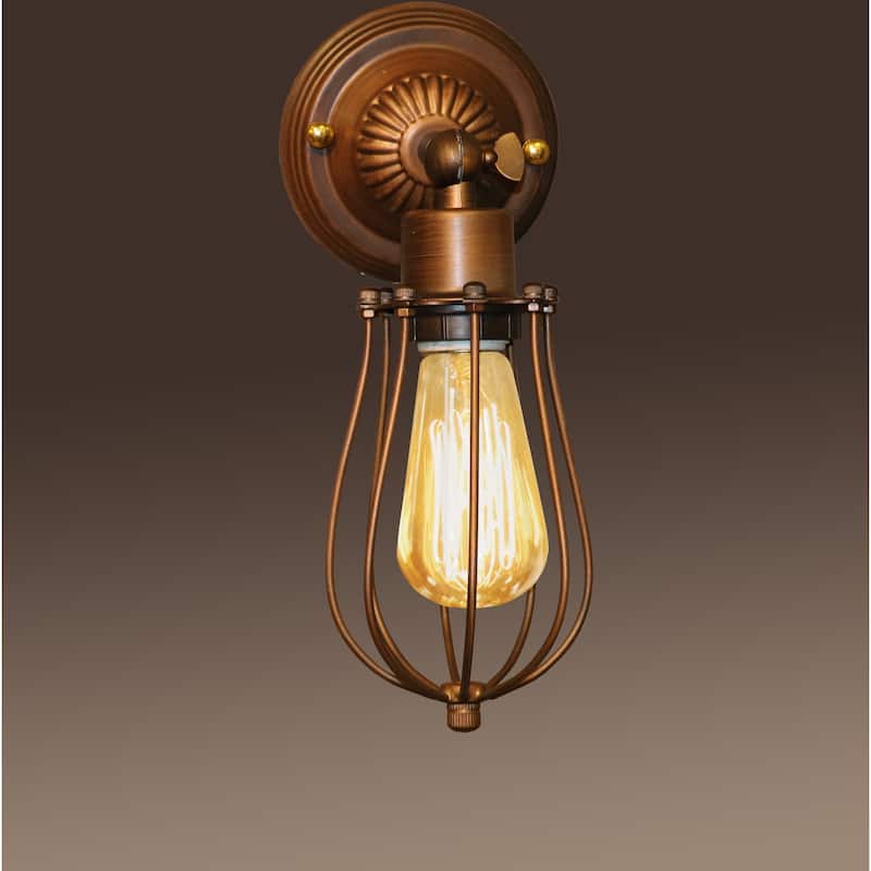 Frances 1-light Antique 5-inch Edison Wall Lamp with Bulb