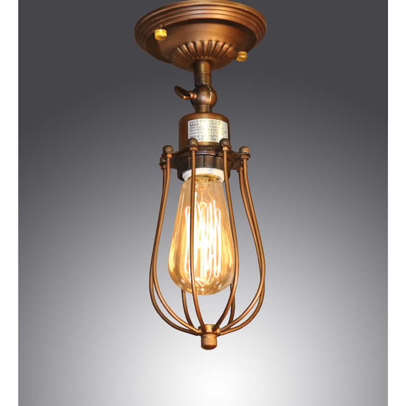Frances 1-light Antique 5-inch Edison Wall Lamp with Bulb