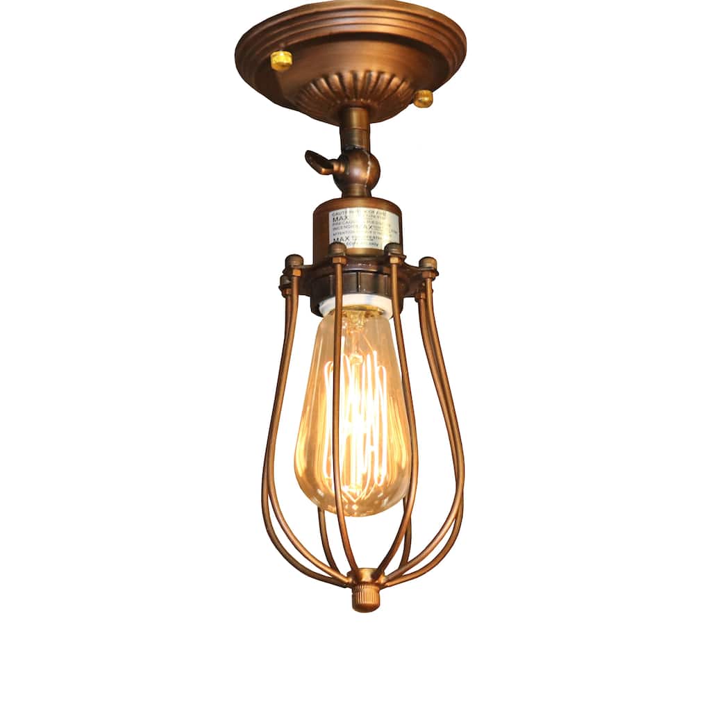 Frances 1-light Antique 5-inch Edison Wall Lamp with Bulb