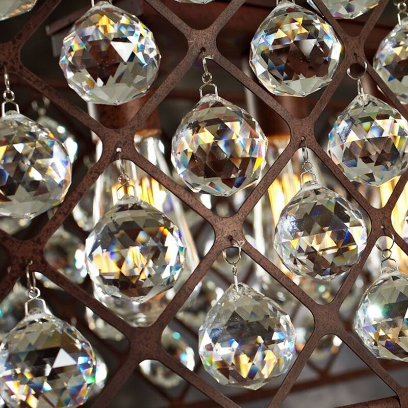 Hattie 3-light Rusty Steel 16-inch Edison Chandelier