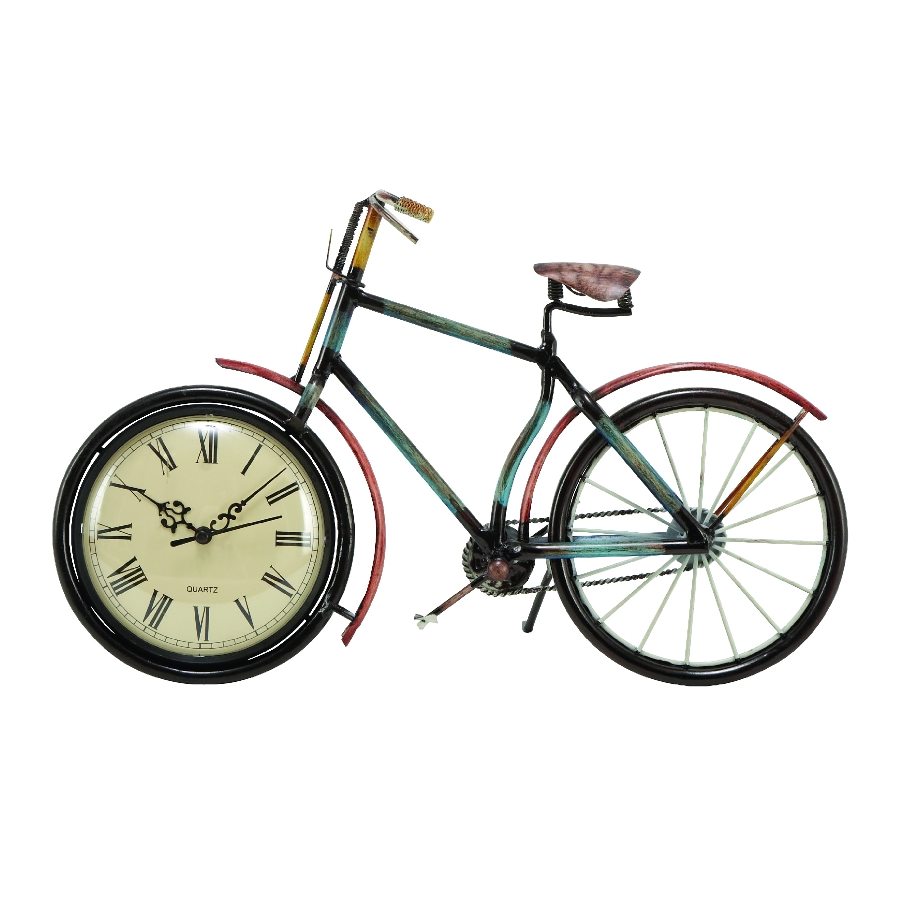 Shop Copper Grove Chatfield Bicycle Design Desk Clock On Sale