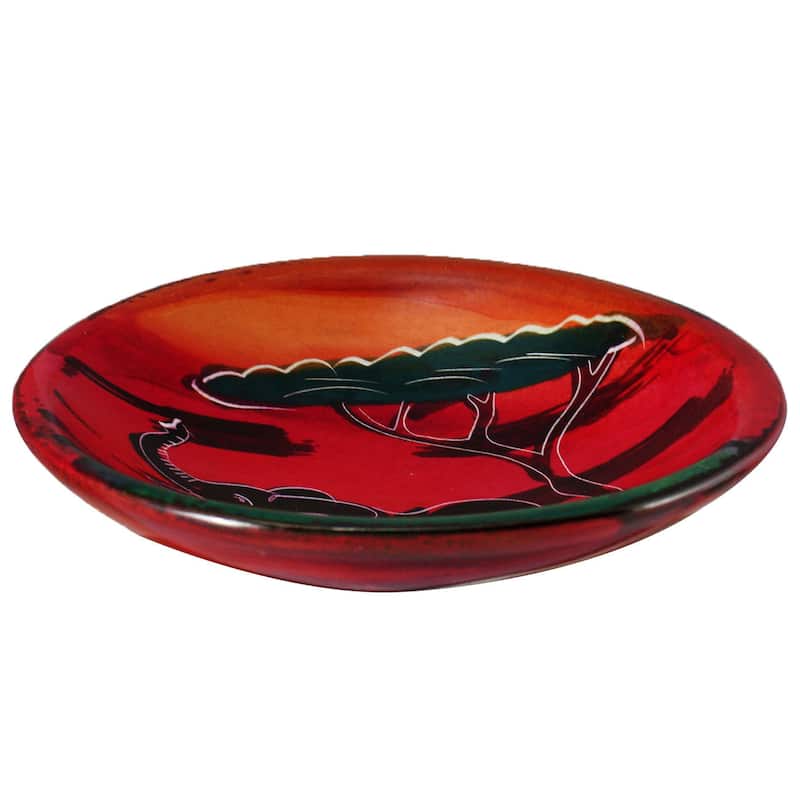 Handmade African Sunset Soapstone Bowl (Kenya) - 4" x 4"