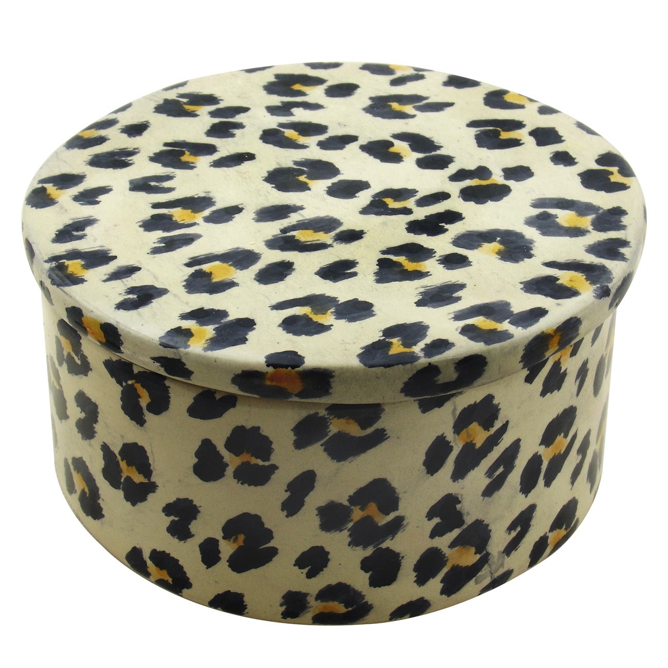Shop Black Friday Deals On Handmade Round Leopard Print Trinket Box Kenya Overstock 10320264
