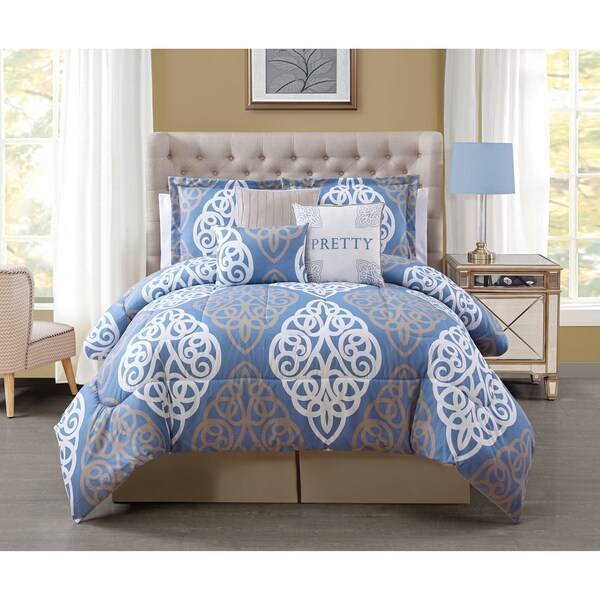Journee Home Toledo Patterned 7-piece Comforter Set