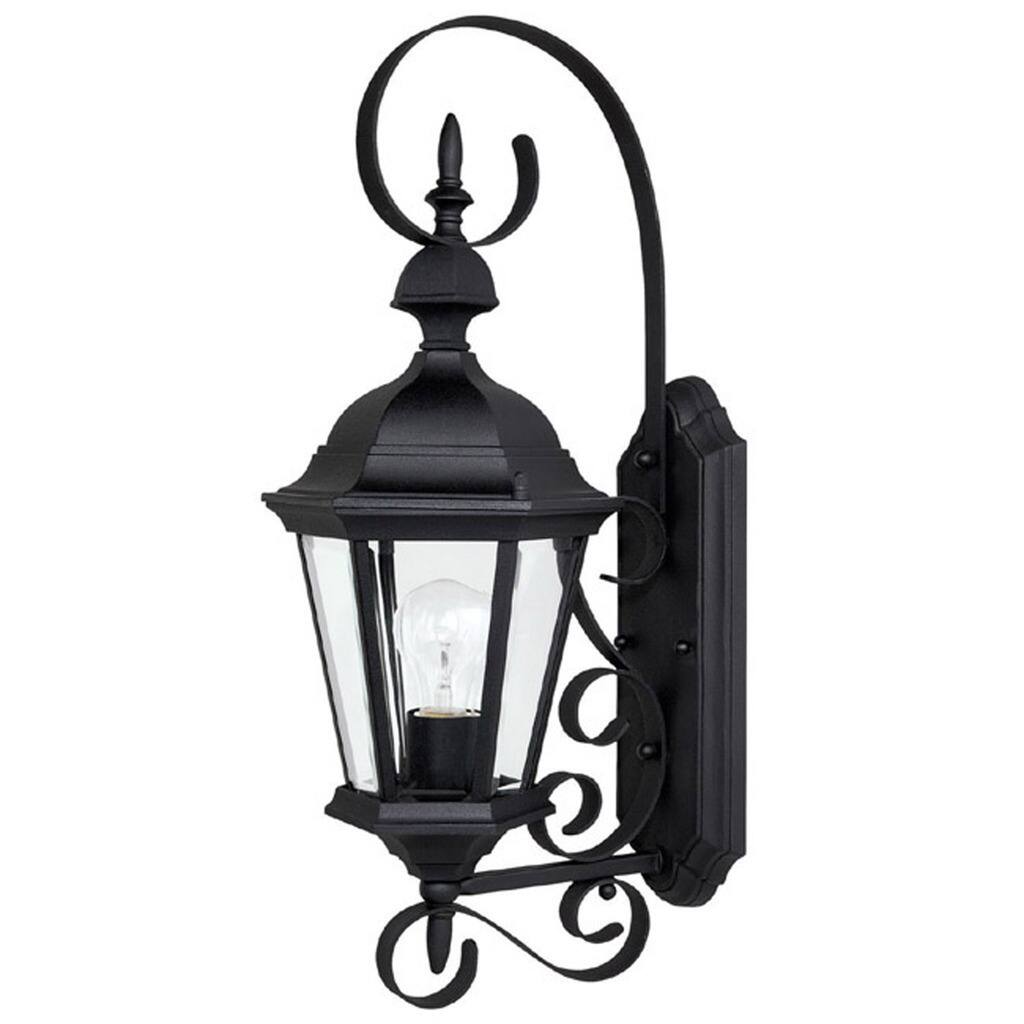 Carraige House 1-light Black Outdoor Wall Lantern
