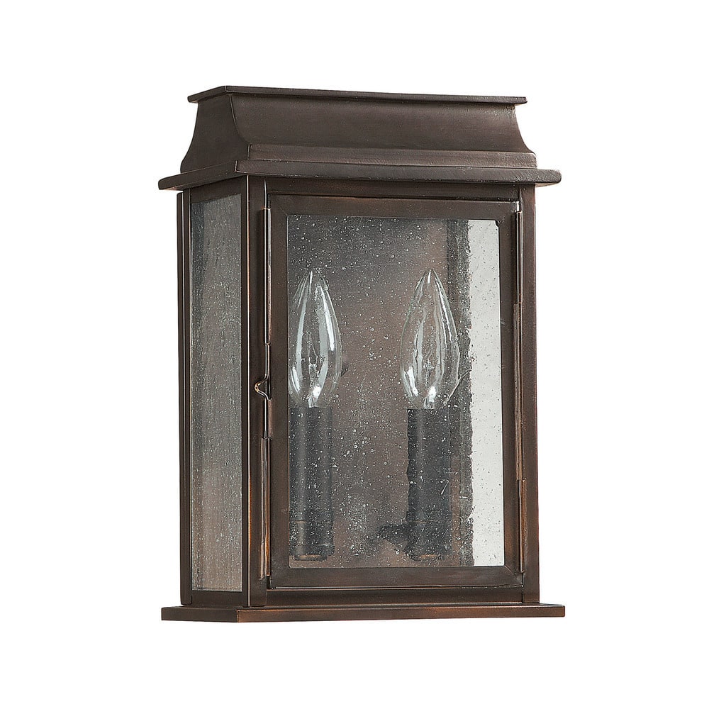 Bolton 2-light Old Bronze Outdoor Wall Lantern