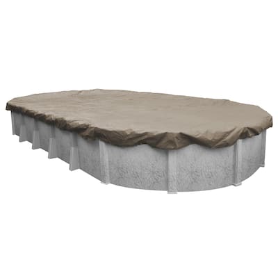 Pool Mate Sandstone Above Ground Winter Pool Cover for Oval Pools