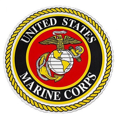 United States Marine Corps USMC 3” round vinyl Decal Marines Military