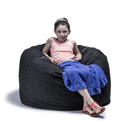 Jaxx 3' Denim Bean Bag Chair