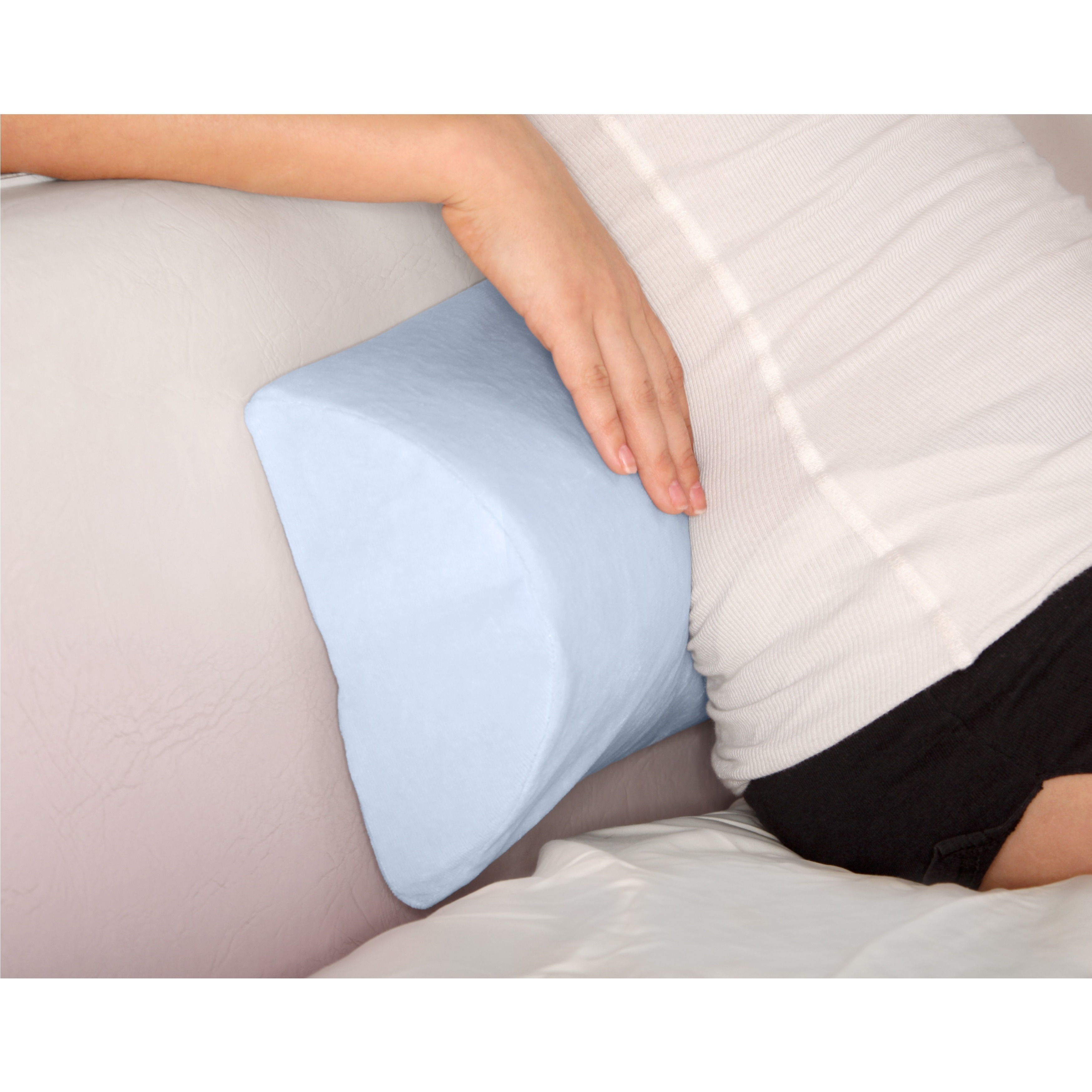 Half Moon / Cylinder Memory Foam Pillow - Back and Knee Pain Relief -  Memory Foam - Supportive Contour - Bed Pillow, Firm - Bed Bath & Beyond -  10325025
