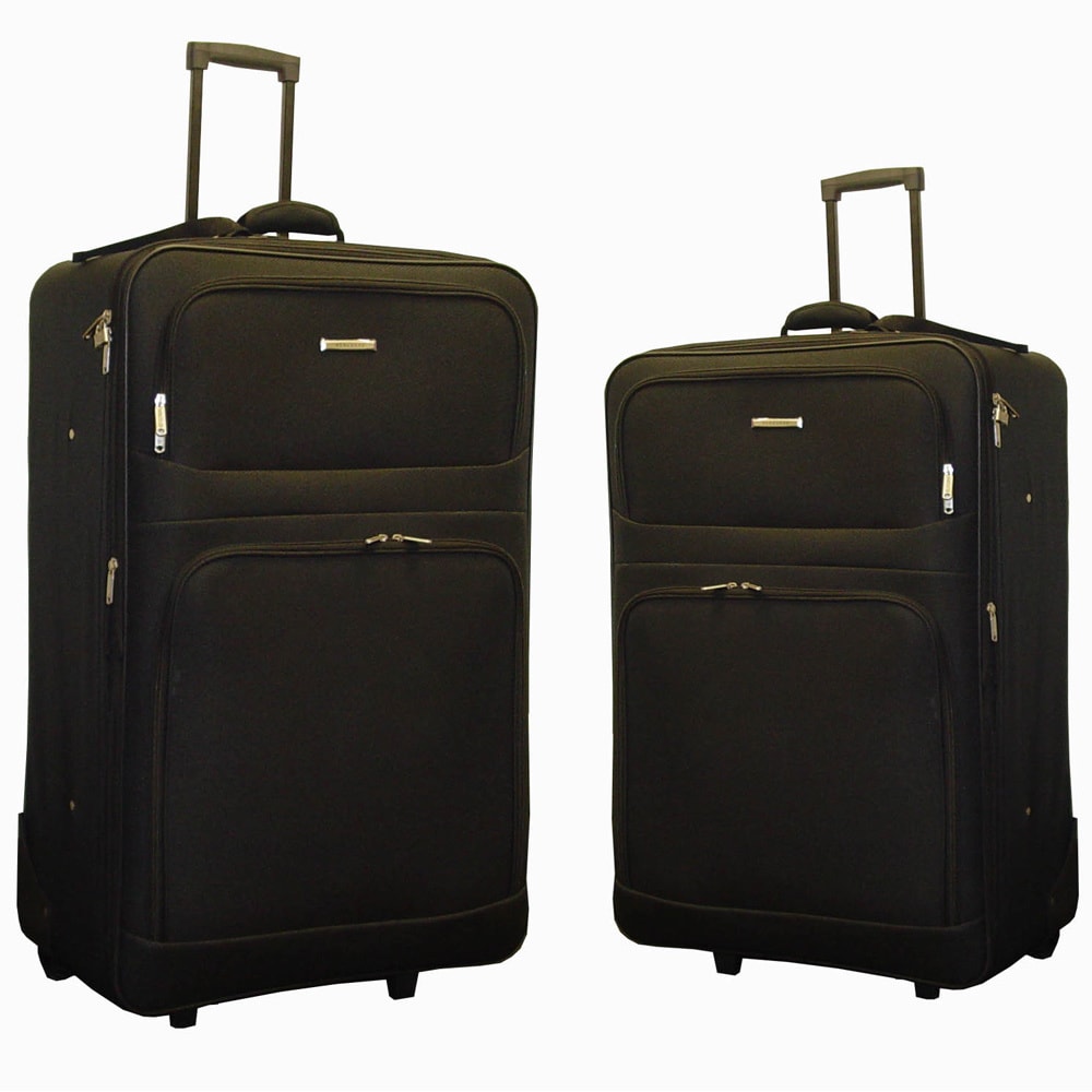 2 large suitcase set