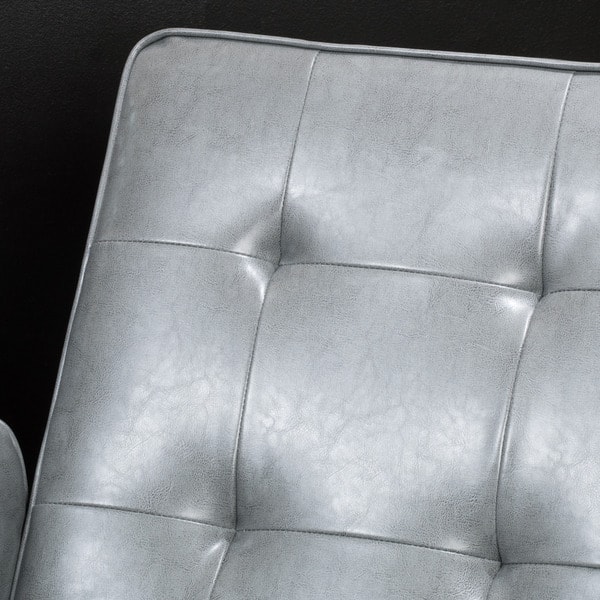Ethan Tufted Bonded Leather Recliner Chair By Ethan Tufted Bonded Leather Recliner Chair By